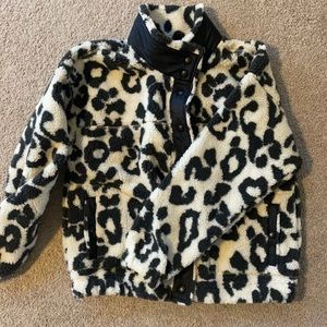 NWOT Old Navy Leopard Sherpa
